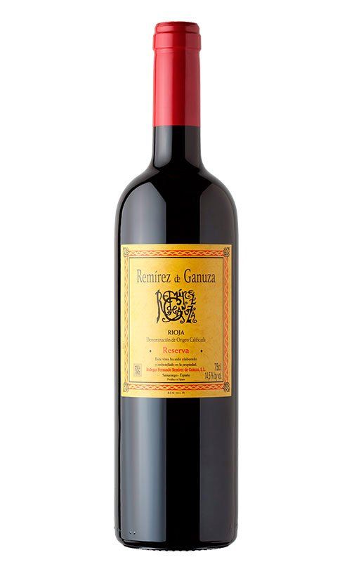 Botella de vino Remírez de Ganuza Reserva