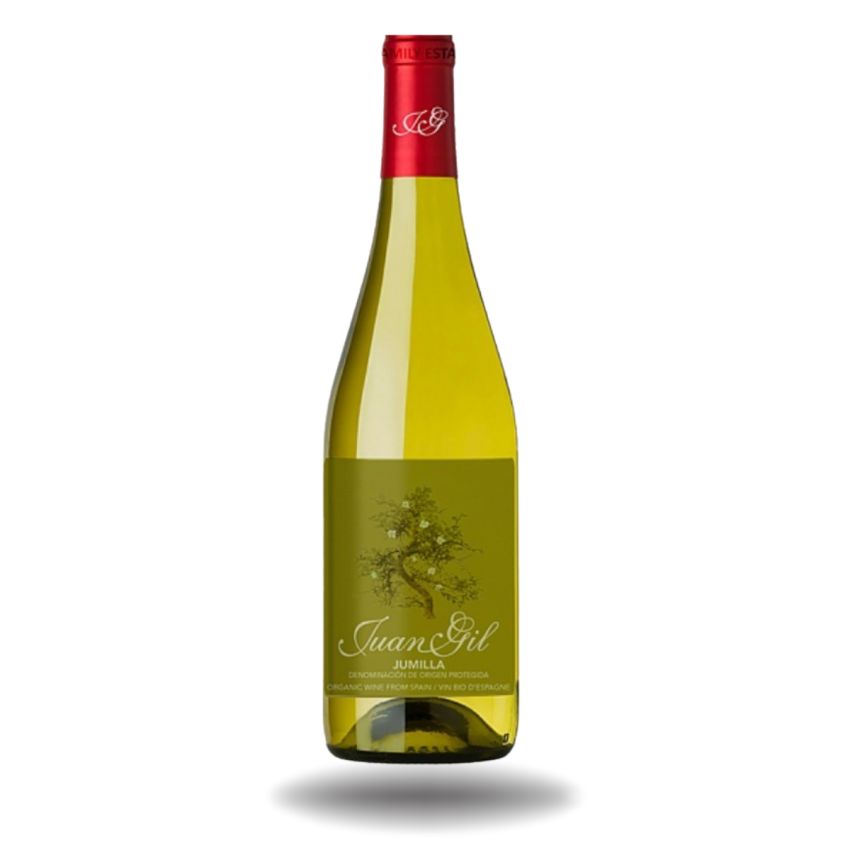 Botella de vino Mosacatel seco de Juan Gil