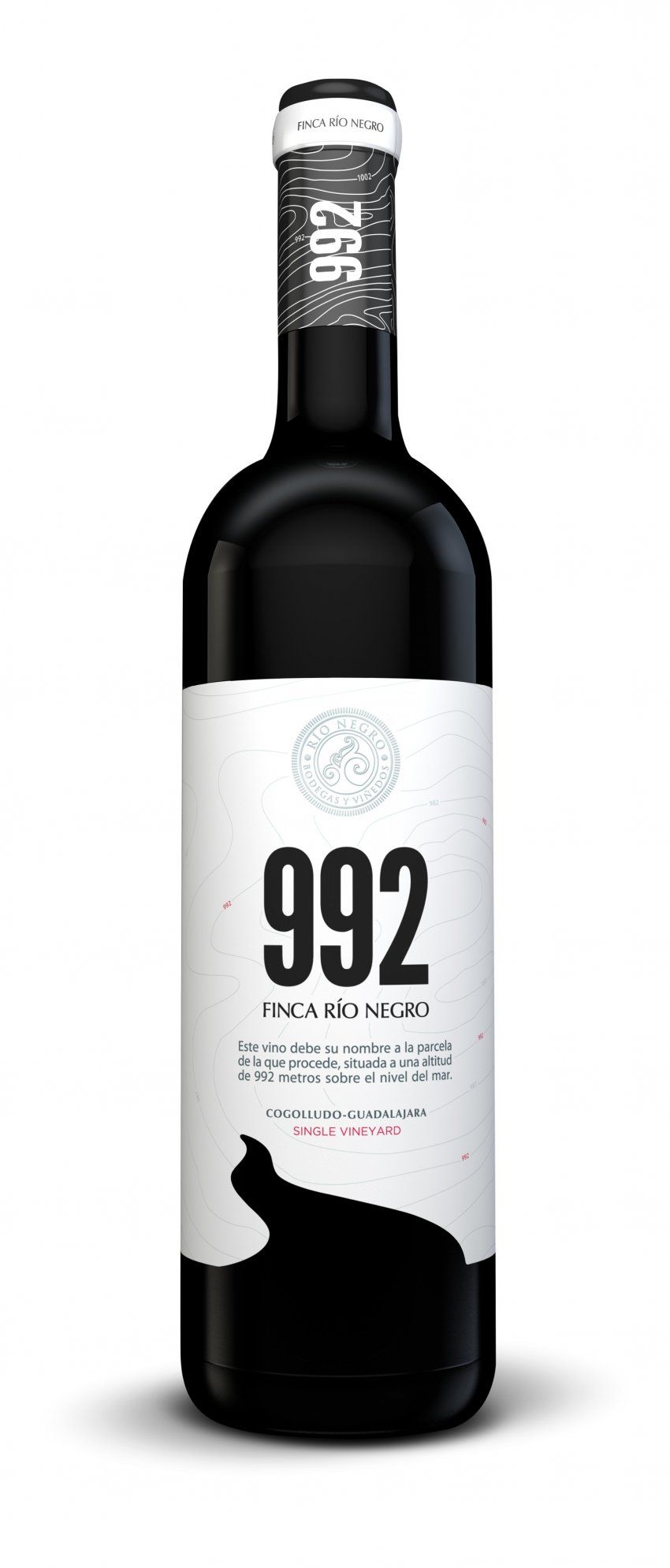 botella de vino finca rio negro 992