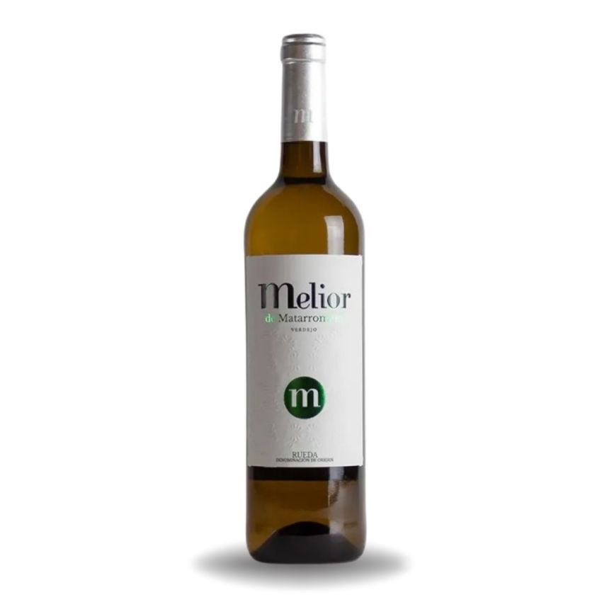 Botella de vino Melior de Matarromera. Verdejo