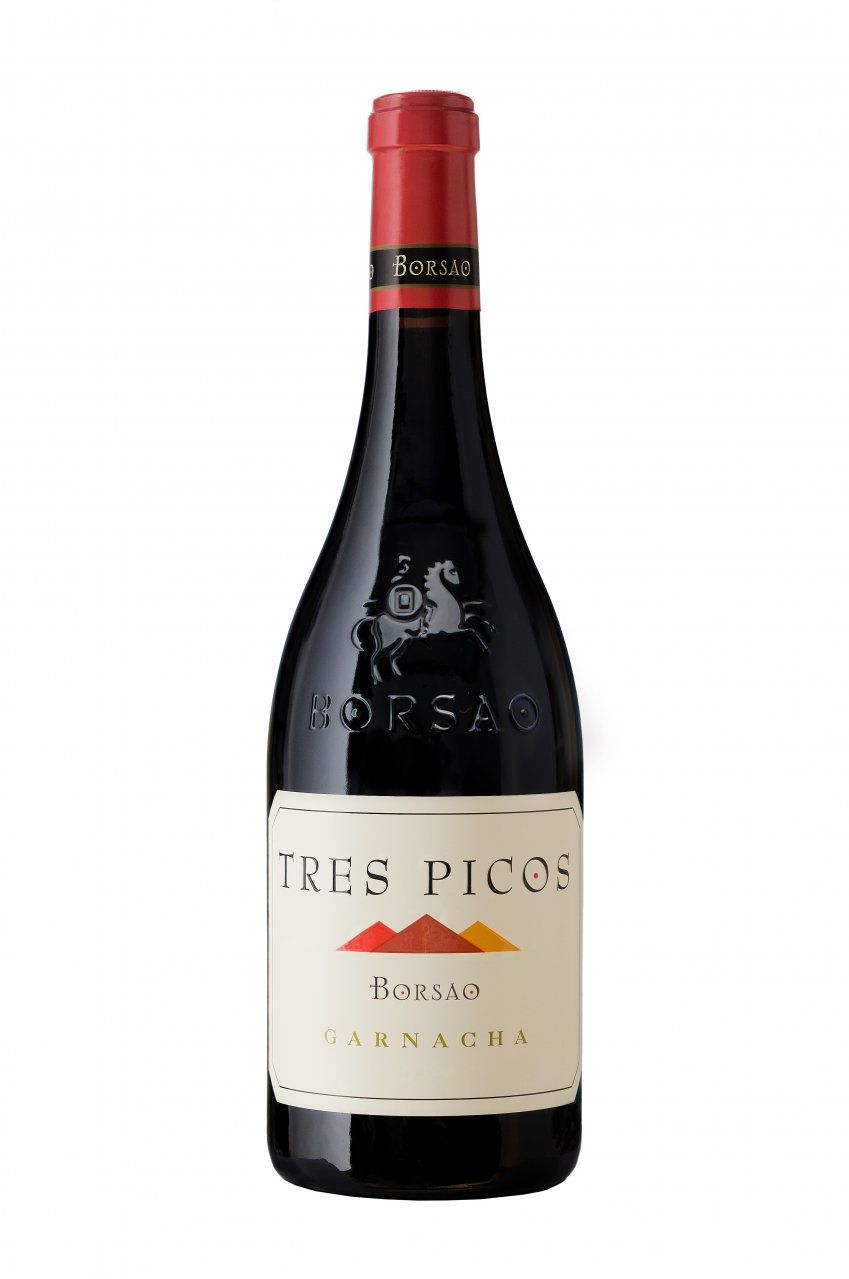 botella de vino tres picos