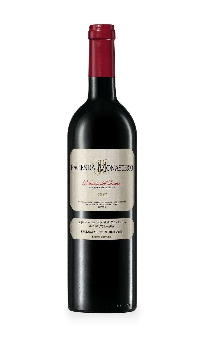 botella de vino hacienda monasterio crianza