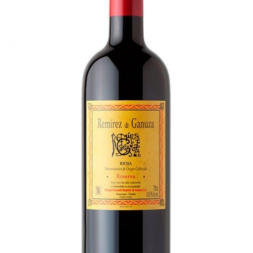 Botella de vino Remírez de Ganuza Reserva