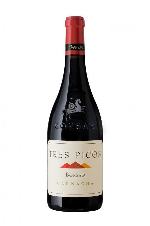 botella de vino tres picos