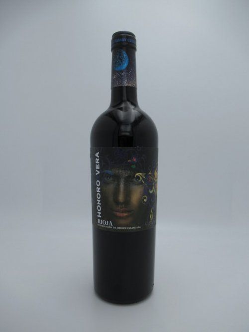 botella de vino honoro vera rioja