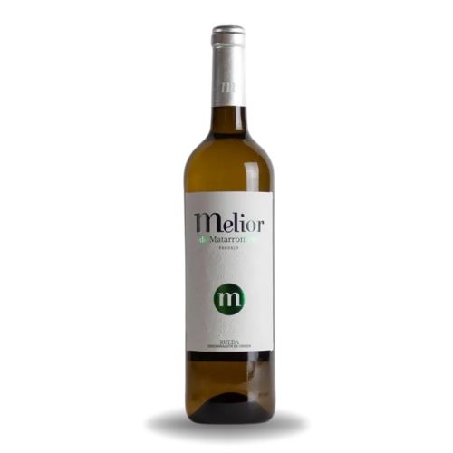 Botella de vino Melior de Matarromera. Verdejo
